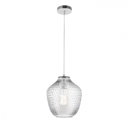 Promotii - Lustra pendul sticla cu model diverse culori Tejal, Ø 23 cm, inaltime reglabila, 9103533 - Novaluce