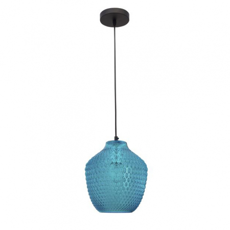 Lustra pendul sticla cu model diverse culori Tejal, Ø 23 cm, inaltime reglabila, 9103533 - Novaluce [8]