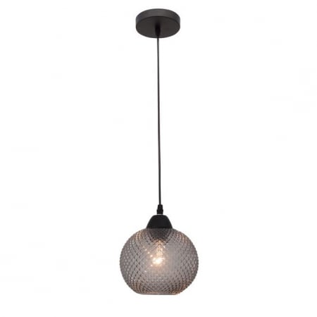 Lustre - Lustra pendul vintage sticla cu model diverse culori Sander, Ø 18 cm, inaltime reglabila, 8103993 - Novaluce