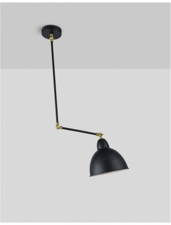 Lustra premium neagra Heli, din metal, Ø 22 cm, inaltime ajustabila, 9420851 - Novaluce [2]