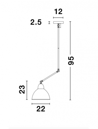 Lustra premium neagra Heli, din metal, Ø 22 cm, inaltime ajustabila, 9420851 - Novaluce [4]