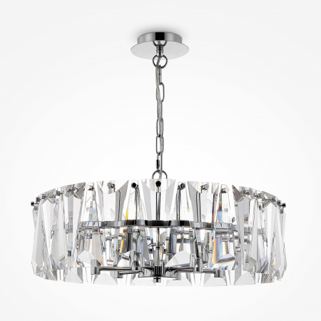 Lustra Puntes MOD043PL-06CH, 6xE14, crom+transparenta, IP20, Maytoni [0]
