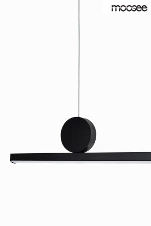 Lustră Rage 120x6x230 cm, Metal și Aluminiu Negru - Moosee [3]