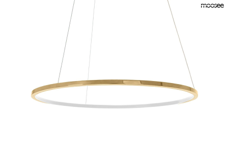 Lustre - Lustră Ring Slim 80, Oțel Auriu - Moosee
