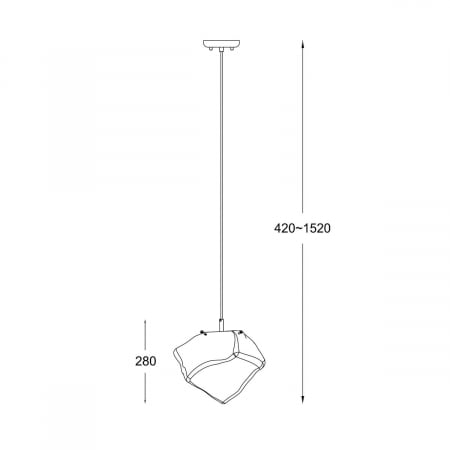 Lustra ROCK M, tip pendul transparent/crom, metal/sticla, inaltime reglabila, 003064-009274 - Zumaline [2]