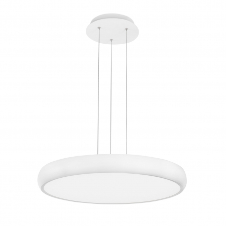 Lustre - Lustra rotunda alba/neagra LED Anat 51 cm, design modern, 8100987 - Novaluce