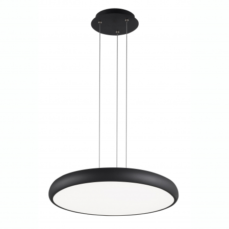 Lustre - Lustra rotunda alba/neagra LED Anat 51 cm, design modern, 8100988 - Novaluce
