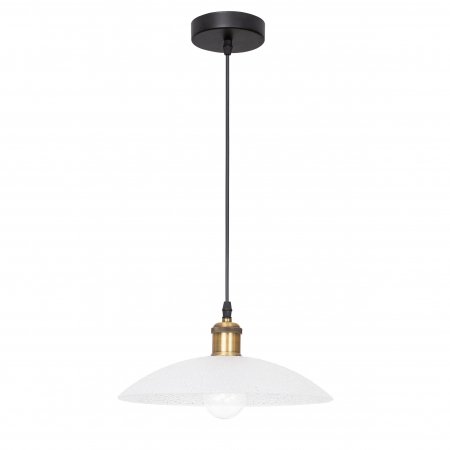 Promotii - Lustra rotunda alba tip pendul Malo Ø 30/40 cm, din sticla, inaltime reglabila, 9181300 - Novaluce
