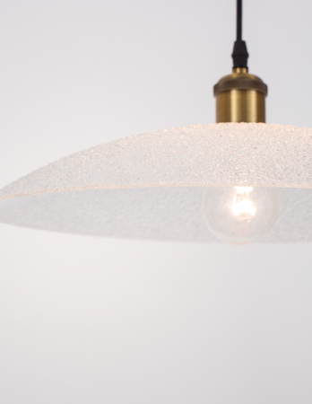 Lustra rotunda alba tip pendul Malo Ø 30/40 cm, din sticla, inaltime reglabila, 9181300 - Novaluce [9]