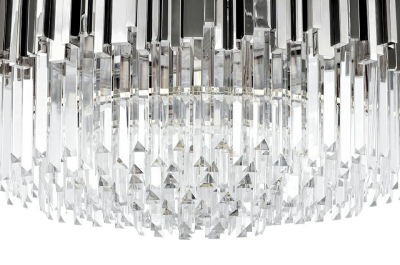 Lustra rotunda argintie crom design lux Imperio cu cristale 80x80x40 cm, DW-D5688M.SILVER - King [4]