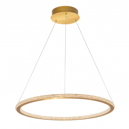 Lustre - Lustra rotunda aurie cu cristale Baruch Ø60 cm, o piesa design modern, iluminare LED dimabila, 9011138 - Novaluce