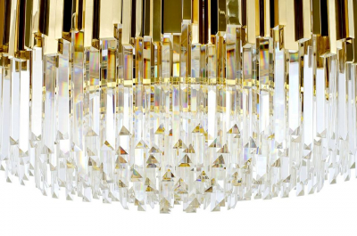 Lustra rotunda aurie design lux Imperio cu cristale 80x80x40 cm, DW-D5688M.GOLD - King [6]