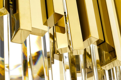 Lustra rotunda aurie design lux Imperio cu cristale 80x80x40 cm, DW-D5688M.GOLD - King [5]