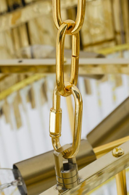 Lustra rotunda aurie design lux Imperio cu cristale 80x80x40 cm, DW-D5688M.GOLD - King [7]