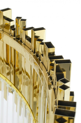 Lustra rotunda aurie design lux Imperio cu cristale 80x80x40 cm, DW-D5688M.GOLD - King [11]