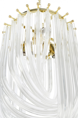 Lustra rotunda design lux Benoite 30x60 cm, argintiu crom/auriu, JD9607-L.GOLD - King [3]
