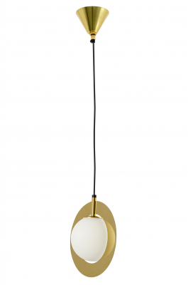 Lustra rotunda design modern Planet cu inel auriu, DW-D025P - King [2]