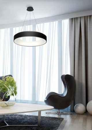 Lustra rotunda LED dimabila alba/neagra/gri Ivay Ø 45/55/78 cm, design modern, AZ 3436 - Azzardo [3]