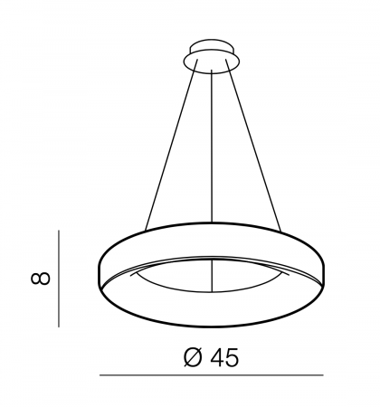 Lustra rotunda LED dimabila alba/neagra/gri Ivay Ø 45/55/78 cm, design modern, AZ 3436 - Azzardo [4]