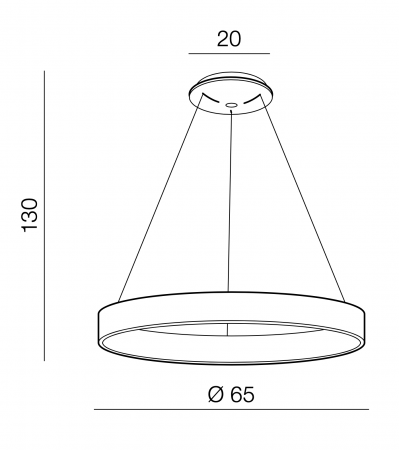 Lustra rotunda LED lemn natural Ivay Ø 45/65 cm, design modern, AZ 3344 - Azzardo [4]