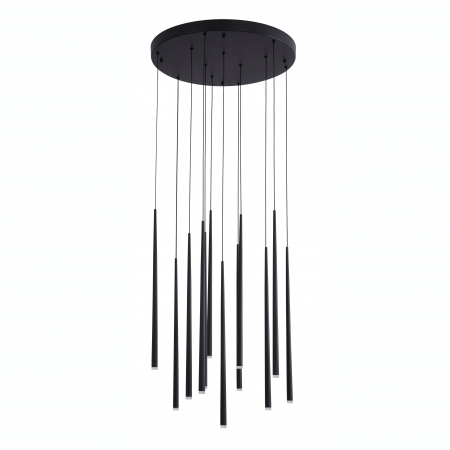 Lustre - Lustra rotunda moderna cu 12 pendule LED Izolda Ø50 cm, 9601012 - Novaluce