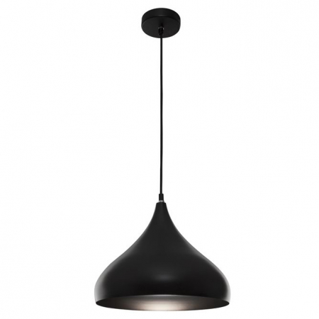 Lustre - Lustra rotunda neagra/alba tip pendul Ella Ø 33/42 cm, din metal, inaltime reglabila, 8809001 - Novaluce