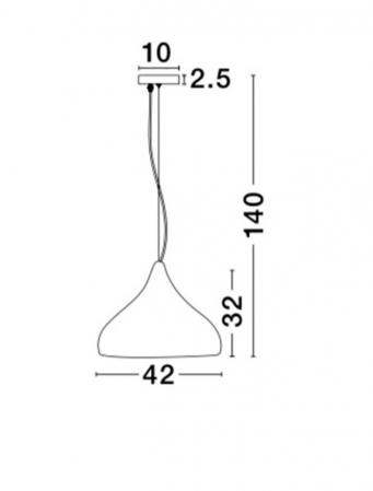 Lustra rotunda neagra/alba tip pendul Ella Ø 33/42 cm, din metal, inaltime reglabila, 8809001 - Novaluce [9]