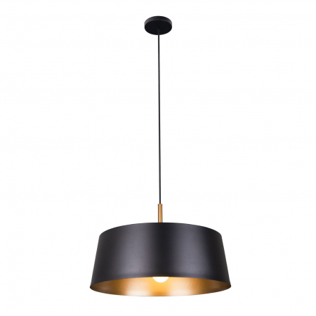 Lustre - Lustra rotunda negru/alb-auriu Gotti Ø 46,5 cm metal, inaltime reglabila, P0401 - Maxlight