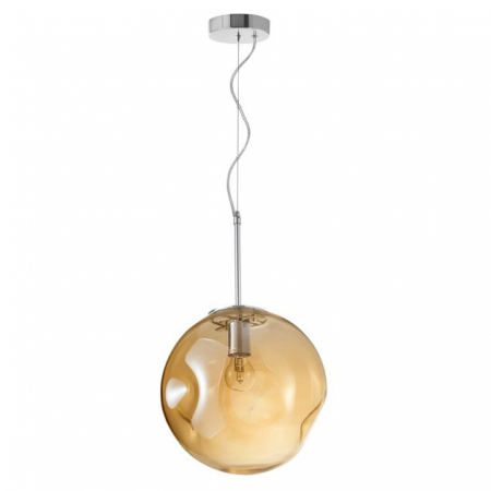 Lustra rotunda sticla cupru/sampanie/crom Ria Ø 30 cm, inaltime reglabila, 9988105 - Novaluce [13]
