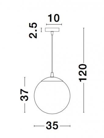 Lustra rotunda sticla cupru/auriu Tabani Ø 25/35 cm, inaltime reglabila, 9080252 - Novaluce [13]