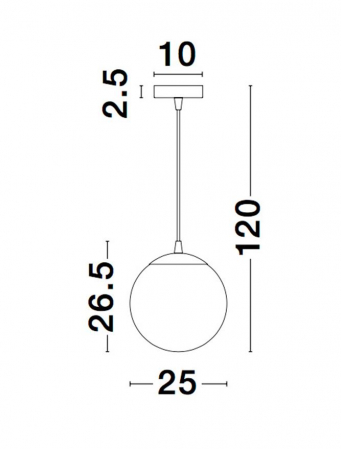 Lustra rotunda sticla cupru/auriu Tabani Ø 25/35 cm, inaltime reglabila, 9080252 - Novaluce [8]
