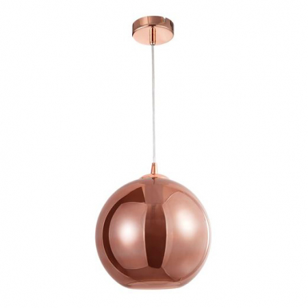 Lustre - Lustra rotunda sticla cupru/auriu Tabani Ø 25/35 cm, inaltime reglabila, 9080251 - Novaluce