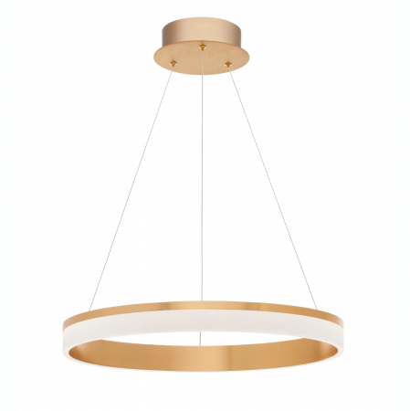 Lustre - Lustra rotunda suspendata aurie Kief Ø40/60 cm, iluminare LED, design modern lux, 9818481 - Novaluce