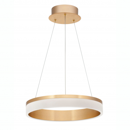 Promotii - Lustra rotunda suspendata aurie Kief Ø40/60 cm, iluminare LED, design modern lux, 9818482 - Novaluce