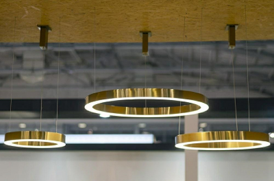 Lustra rotunda tip inel Dasa cu iluminare LED, argintie crom/aurie, diverse dimensiuni, JD8169-100.SILVER - King [11]