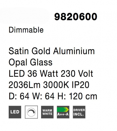 Lustra rotunda tip inel LED dimabila Charon 64 cm, detalii glob albe sticla, design modern, 9820601 - Novaluce [11]