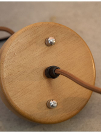 Lustra rotunda tip pendul Almira Ø 35 cm, abajur din lemn, inaltime reglabila, 9135061 - Novaluce [8]