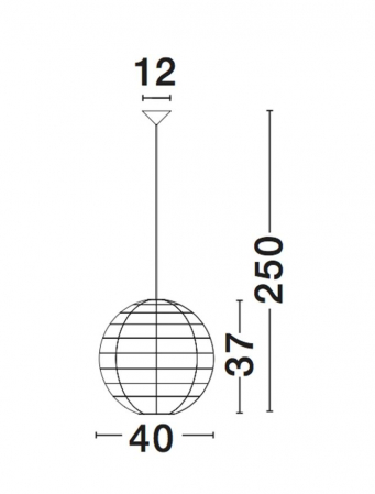 Lustra rotunda tip pendul Vedrana din bambus Ø 40 cm, inaltime reglabila, 9581501 - Novaluce [9]