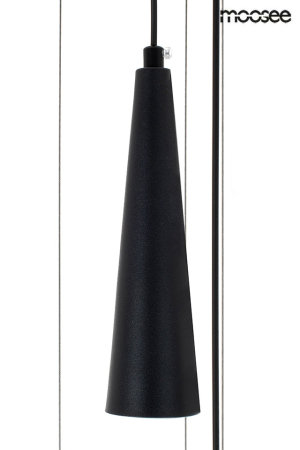 Lustră Sesto 60x60x250 cm, Metal Negru - Moosee [6]