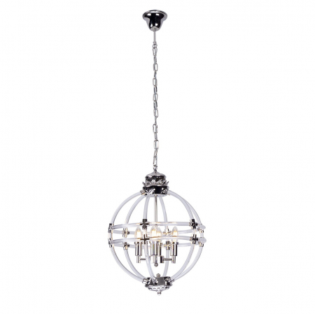 Lustre - Lustra sferica pe lant Kios Ø 42 cm metal/acril, inaltime reglabila, P0322 - Maxlight