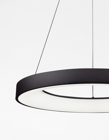 Lustra smart control Rondo Ø60 cm alba/neagra, iluminare LED dimabila, design modern, 9853044 - Novaluce [4]