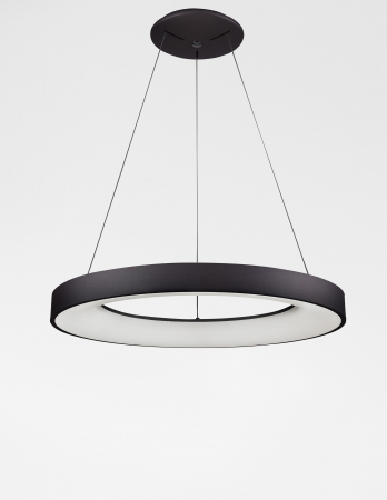 Lustra smart control Rondo Ø60 cm alba/neagra, iluminare LED dimabila, design modern, 9853044 - Novaluce [1]