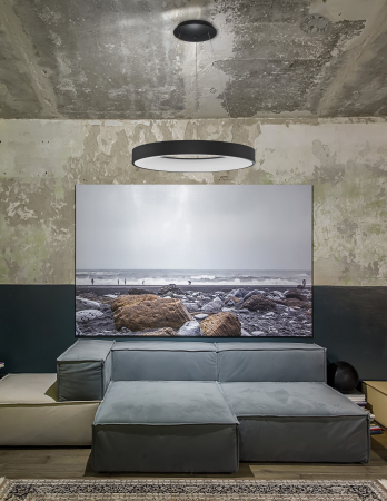 Lustra smart control Rondo Ø60 cm alba/neagra, iluminare LED dimabila, design modern, 9853044 - Novaluce [7]
