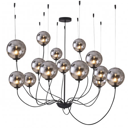 Lustre - Lustra stil industrial Silva, sticla fumurie, AZ 2908 - Azzardo