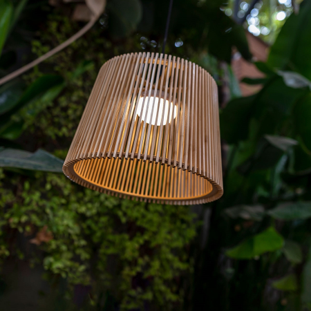 Lustră suspendată Okinawa 39x39x28 cm, Bambus, Protecție IP54 - New Garden [3]