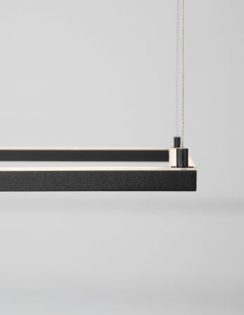 Lustra suspendata patrata dimabila Linus 100x100 cm alba/neagra, iluminare LED, design minimalist, 9990731 - Novaluce [12]