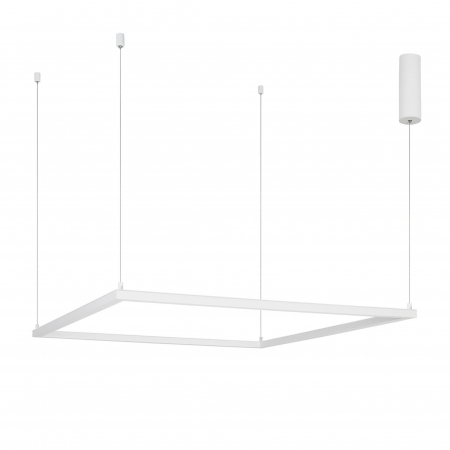 Lustra suspendata patrata dimabila Linus 100x100 cm alba/neagra, iluminare LED, design minimalist, 9990731 - Novaluce [0]