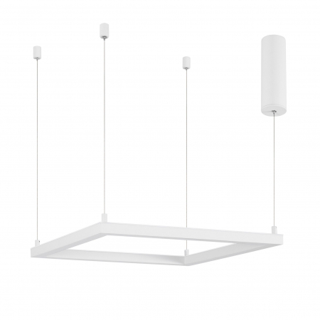 Lustra suspendata patrata dimabila Linus 50x50 cm alba/neagra, iluminare LED, design minimalist, 9990736 - Novaluce [8]
