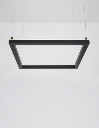 Lustra suspendata patrata dimabila Linus 50x50 cm alba/neagra, iluminare LED, design minimalist, 9990736 - Novaluce [4]