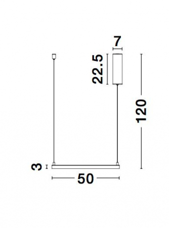 Lustra suspendata patrata dimabila Linus 50x50 cm alba/neagra, iluminare LED, design minimalist, 9990736 - Novaluce [6]